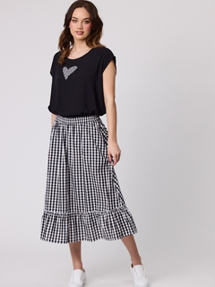 Classified Amalfi Check Tiered Skirt-style-MCRAES