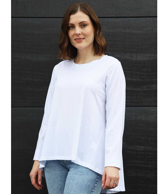 White on Black Pleat Back Top - STYLE-TOPS : MCRAES - White on Black ...