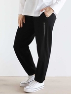 White on Black Sweat Pant