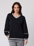 Classified Ella Pearl Trim Sweatshirt