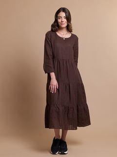 Oh Three Tiered Cuff Sleeve Dress-style-MCRAES