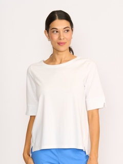 Esplanade Wide Neck Elbow Sleeve Tee-style-MCRAES