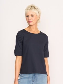 Esplanade Wide Neck Elbow Sleeve Tee-style-MCRAES