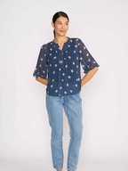 Memo Chiffon Romantic Sleeve Shirt