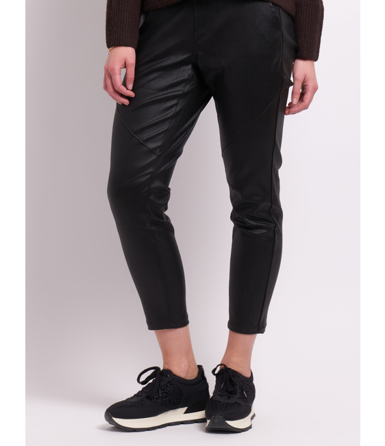 Foil Panel Lines Coated Pants