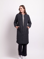 Foil Quilted Snap Coat