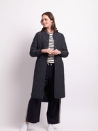 Foil Quilted Snap Coat