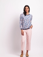 Memo Sheer Sleeve Rib Top