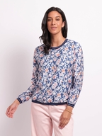 Memo Sheer Sleeve Rib Top