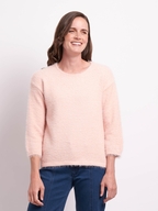 Foil Boxy High Low Jumper