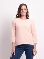 Foil Boxy High Low Jumper
