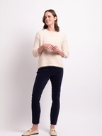 Foil Boxy High Low Jumper