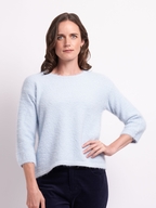 Foil Boxy High Low Jumper
