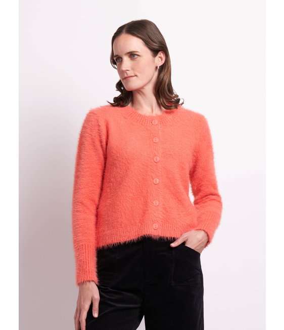 Foil Fluffy Cardigan