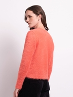 Foil Fluffy Cardigan