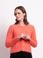 Foil Fluffy Cardigan