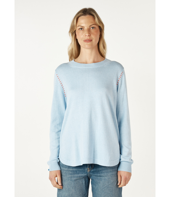 Zaket & Plover Essential Shirt Button Jumper