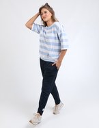 ELM Mazie Block Stripe Sweat