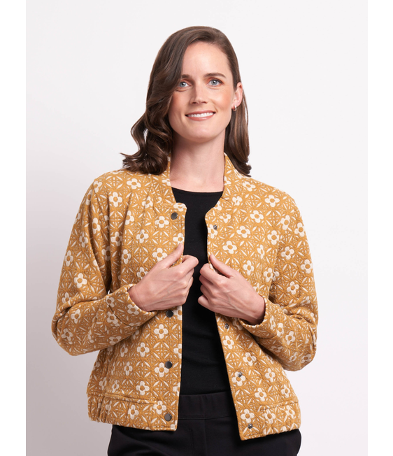 Esplanade Jacquard Knit Bomber