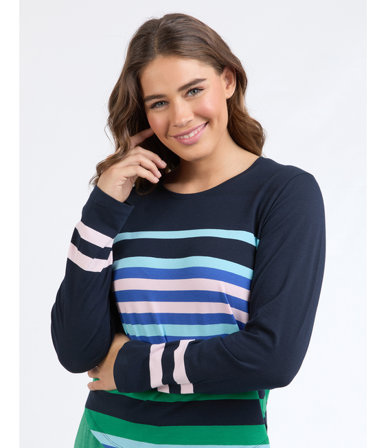 ELM Medly Stripe Long Sleeve Tee