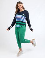ELM Medly Stripe Long Sleeve Tee