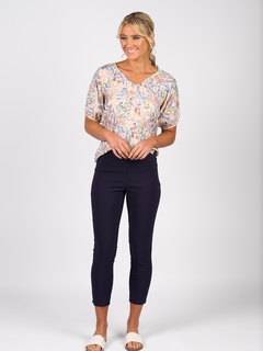 Vassalli Skinny Leg 7/8 Length Pull On Pant-style-MCRAES