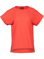 Vassalli Drop Sleeve Top with Stepped Hem
