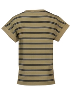 Vassalli Drop Sleeve Top with Stepped Hem 