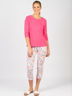 Vassalli Boat Neck Top with 3/4 Sleeve