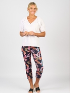 Vassalli V Neck Top with Floaty Sleeve