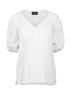 Vassalli V Neck Top with Floaty Sleeve