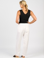 Vassalli Slim Leg Ankle Grazer Pant with Elastic