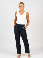Vassalli Slim Leg Ankle Grazer Pant with Elastic