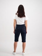 Vassalli Slim Leg Contrast Stitch Denim Short