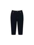 Vassalli Slim Leg Contrast Stitch Denim Short