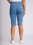 Vassalli Alfa Short-  Slim Leg Contrast Stitch Denim Short