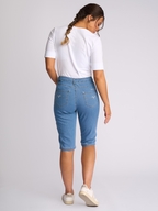 Vassalli Alfa Short-  Slim Leg Contrast Stitch Denim Short