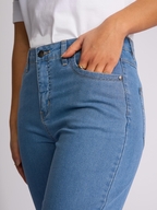 Vassalli Alfa Short-  Slim Leg Contrast Stitch Denim Short