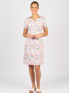Vassalli Fitted Dress with Short Sleeves