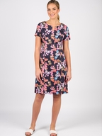 Vassalli Fitted Dress with Short Sleeves