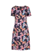 Vassalli Fitted Dress with Short Sleeves