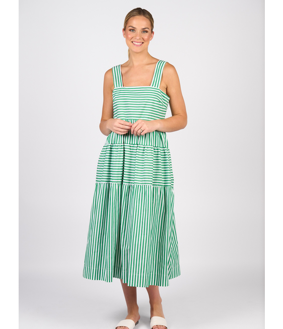 Vassalli Sleeveless Tiered Dress 