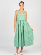 Vassalli Sleeveless Tiered Dress 
