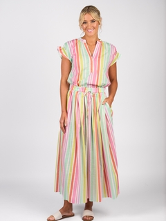 Vassalli Elastic Waist Maxi Skirt-style-MCRAES