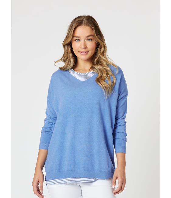 Threadz Isabella Knit with Stripe Cami