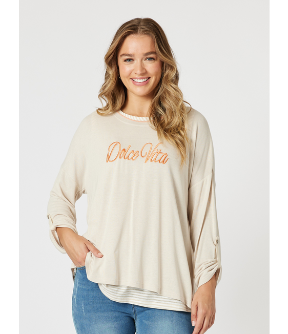 Threadz Dolce Vita 2 n 1 Top
