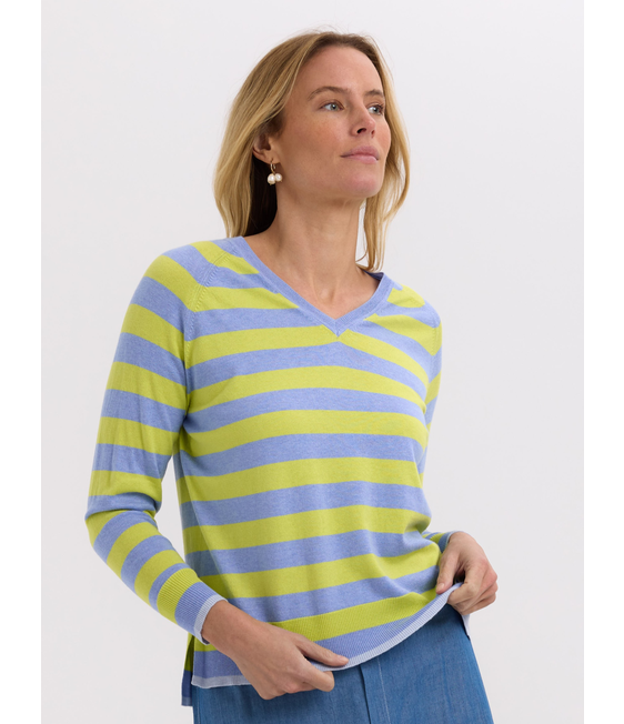 Zaket & Plover Essential Stripe V Jumper