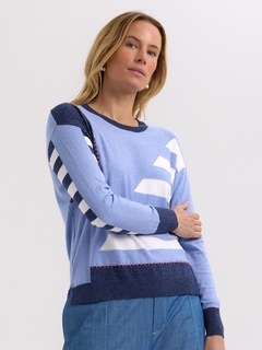 Zaket & Plover Hand Work Intarsia Jumper-style-MCRAES