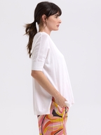 Zaket & Plover Pointelle Shoulder Top