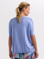 Zaket & Plover Pointelle Shoulder Top